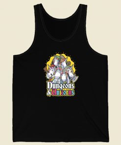 Unicorns Dungeon Funny 80s Tank Top