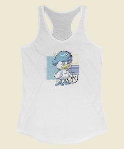 Water Duck Funny 80s Racerback Tank Top