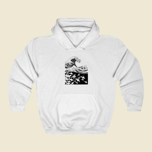 Wave Of Sharks Hoodie Style