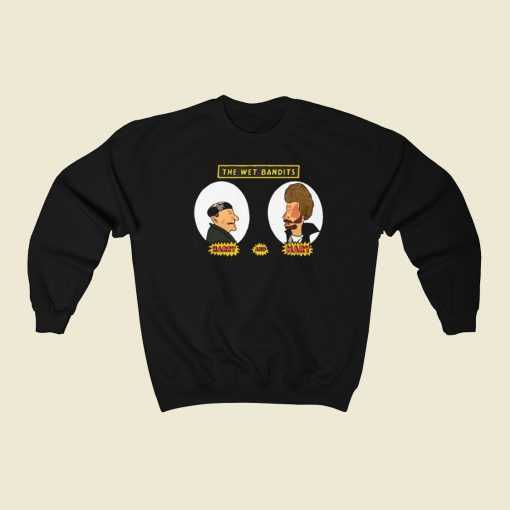 Wet Bandits Cartoon Parody 80s Sweatshirts Style