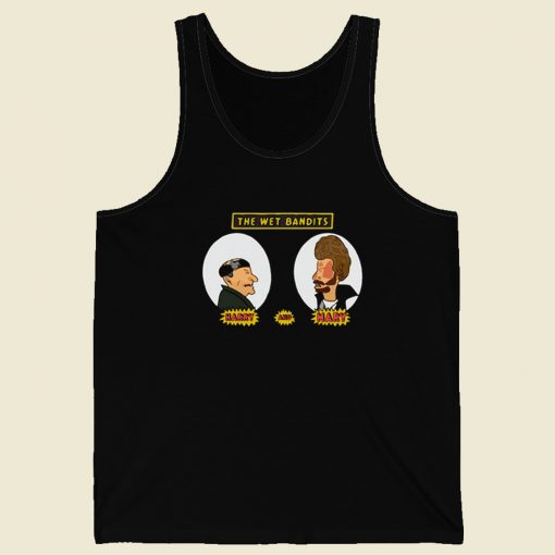 Wet Bandits Cartoon Parody 80s Tank Top