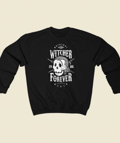 Witcher Forever Skull Graphic 80s Sweatshirts Style