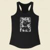 Yakuza Tattoo Samurai Graphic 80s Racerback Tank Top