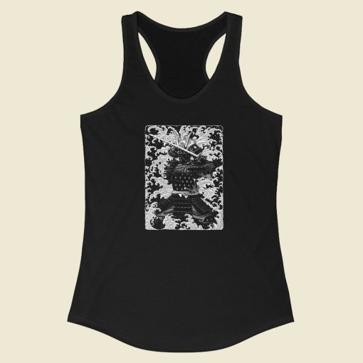 Yakuza Tattoo Samurai Graphic 80s Racerback Tank Top