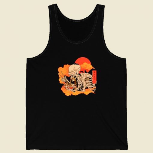 Yokai Ramen And Cats 80s Tank Top