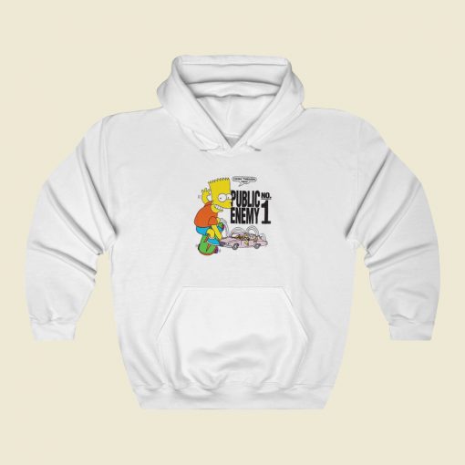 Bart Simpson Public Enemy Hoodie Style