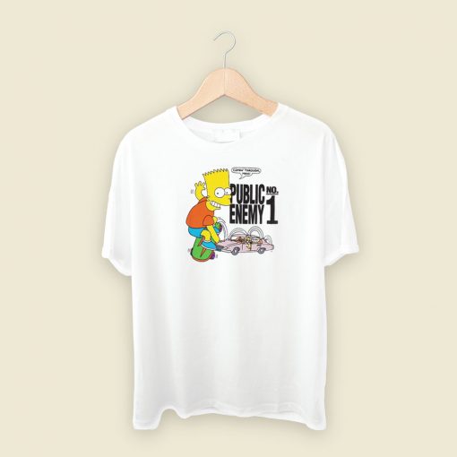 Bart Simpson Public Enemy T Shirt Style