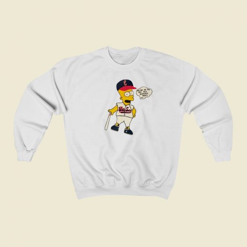 Bart Simpsons White Sox Sweatshirts Style