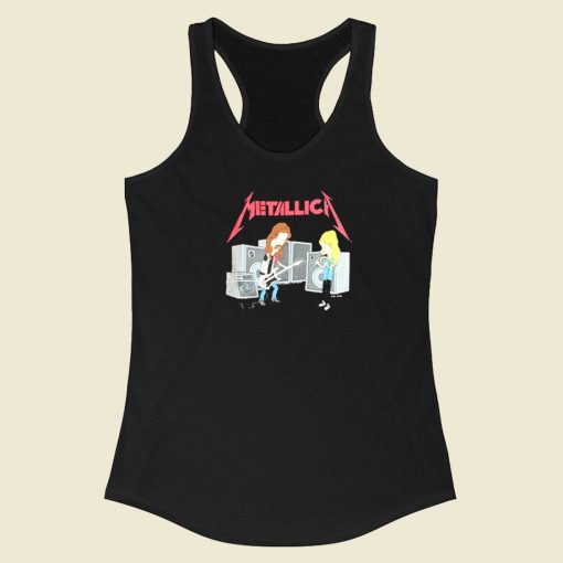 Beavis and Butthead Metallica Racerback Tank Top