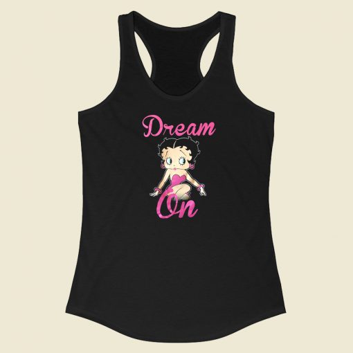 Betty Boop Dream On Racerback Tank Top