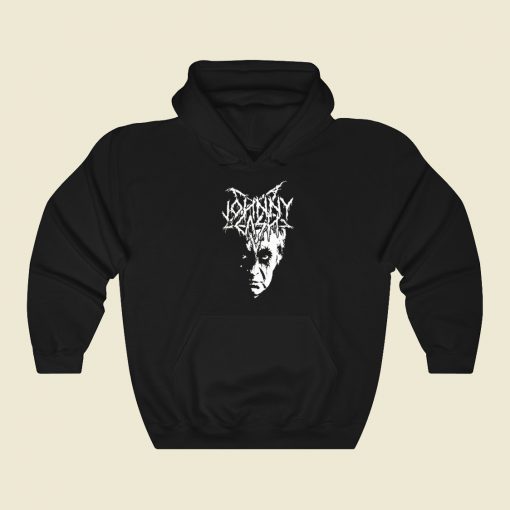 Black Metal Johnny Cash Hoodie Style On Sale