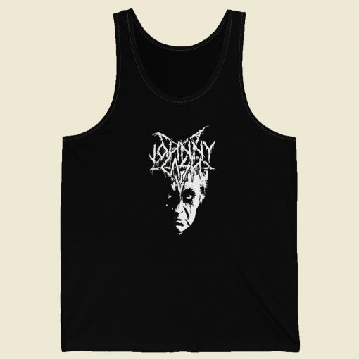 Black Metal Johnny Cash Tank Top On Sale