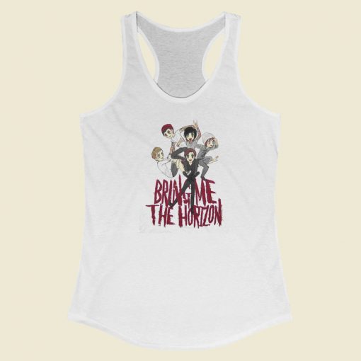 Bring Me The Horizon Sketch Anime Racerback Tank Top