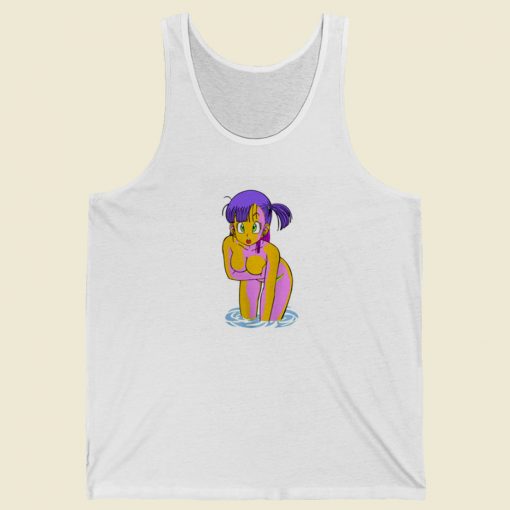 Bulma Take a Bath Dragon Ball Tank Top On Sale