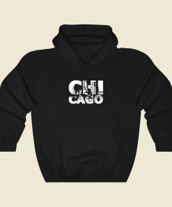 Chicago Distressed Vintage Hoodie Style