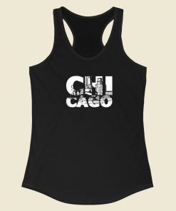 Chicago Distressed Vintage Racerback Tank Top