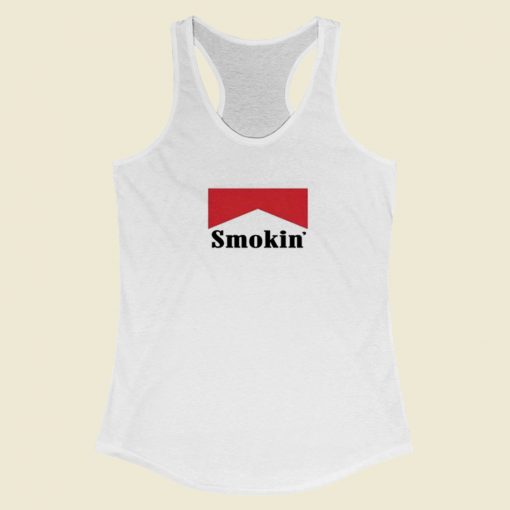 Country Music Smokin Marlboro Parody Racerback Tank Top