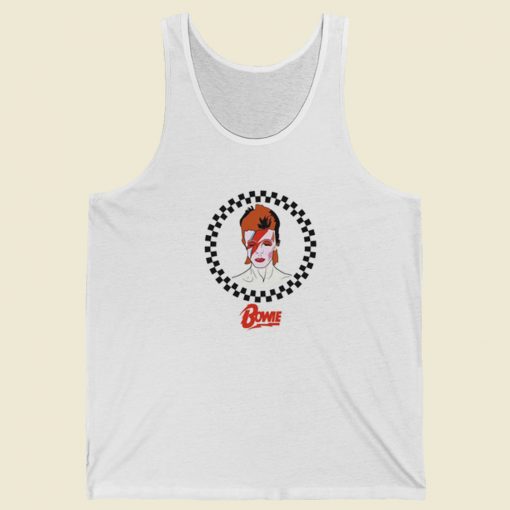 David Bowie Aladdin Sane Checkered Tank Top