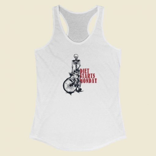 Diet Starts Monday x Five Four Racerback Tank Top