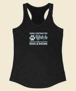 Dogs and Racing Racerback Tank Top On Sale