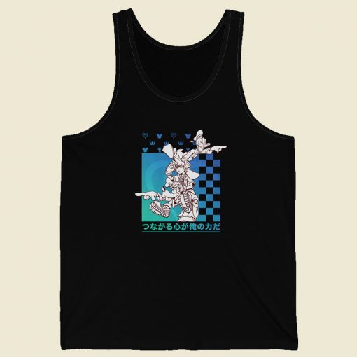 Donald Kanji Checkerboard Pullover Tank Top