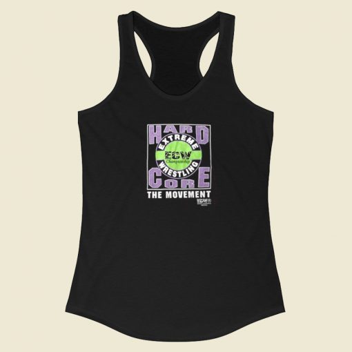 Ecw Hardcore The Movement Racerback Tank Top On Sale