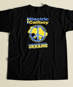 Electric Callboy We Stand With Ukraine T Shirt Style On Sale