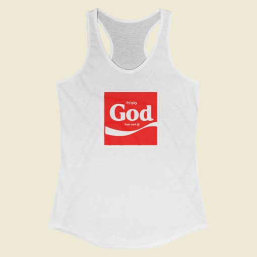 Enjoy God Racerback Tank Top On Sale