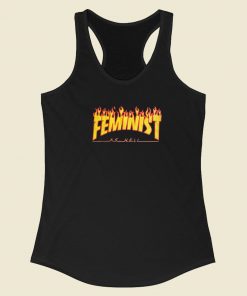 Feminis Trhasher Funny Racerback Tank Top On Sale