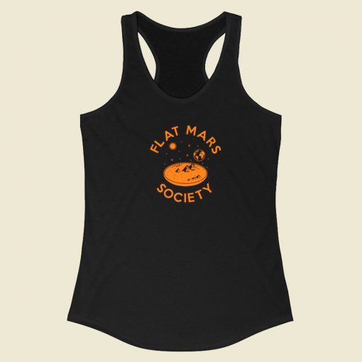 Flat Mars Society Racerback Tank Top On Sale