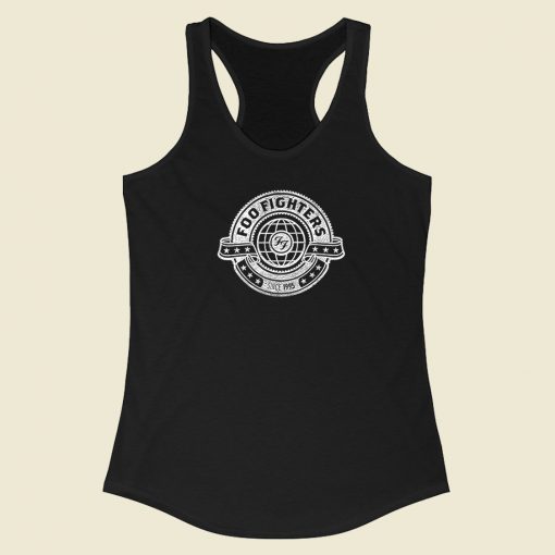 Foo Fighters Logo Racerback Tank Top On Sale