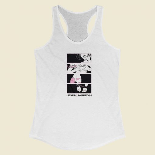 Foureyes X Based Kawaii Anime Racerback Tank Top