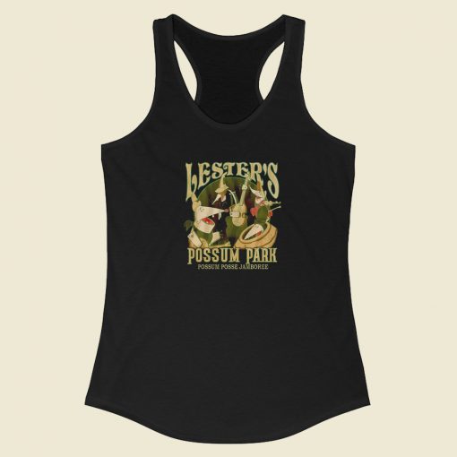 Goofy Movie Lesters Possum Park Racerback Tank Top