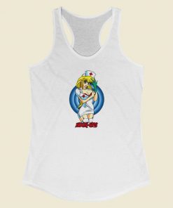 Hook Ups Skateboarding Nurse Anime Racerback Tank Top