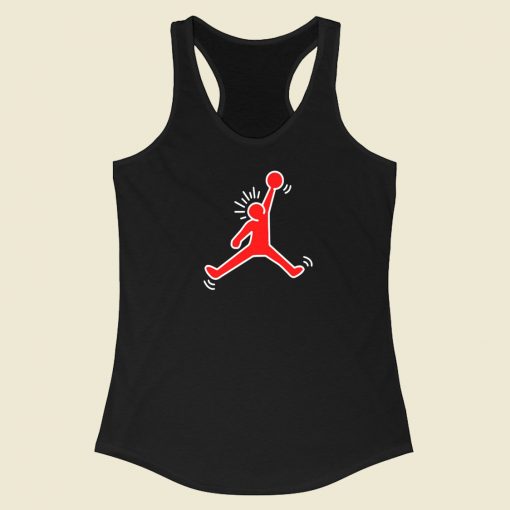 Jordan Keith Haring Parody Racerback Tank Top On Sale