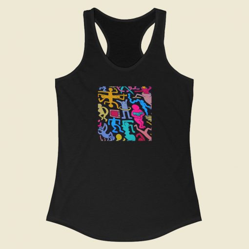 Keith Haring Graffiti Classic Racerback Tank Top On Sale