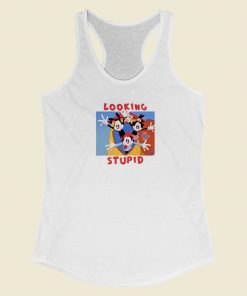 Looking Stupid Animaniacs Racerback Tank Top