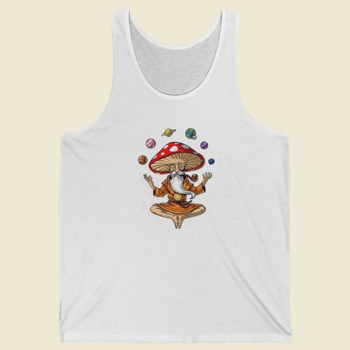 Magic Mushroom Buddha Tank Top On Sale