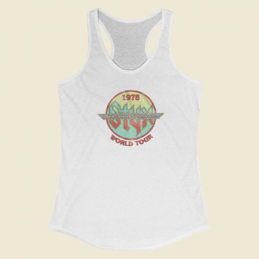 Styx Circle Tour Natural Racerback Tank Top On Sale