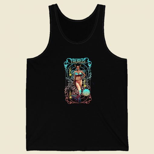 Taurus Black Mermaid Tank Top