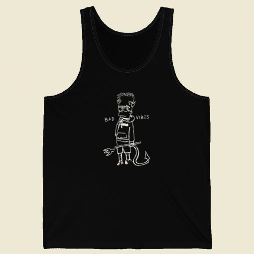 Bad Vibes Bart Simpson Tank Top On Sale