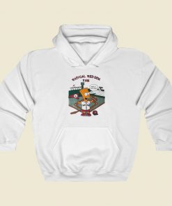 Bart Simpson Radical Red Sox Fan Hoodie Style