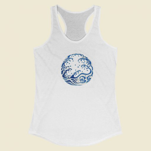 Blue Wave Classic Racerback Tank Top On Sale