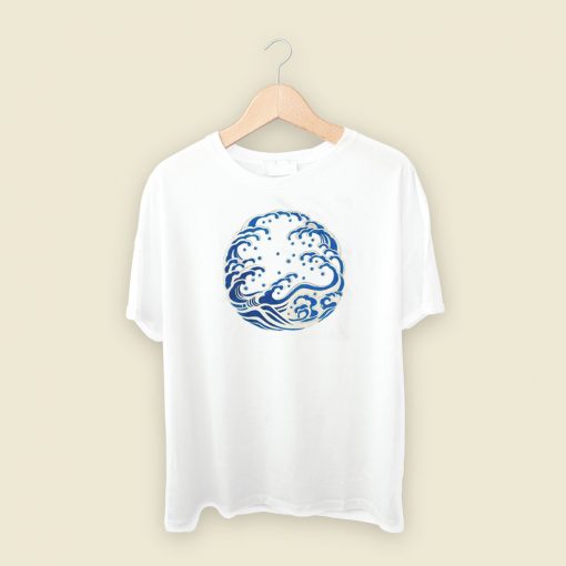 Blue Wave Classic T Shirt Style On Sale