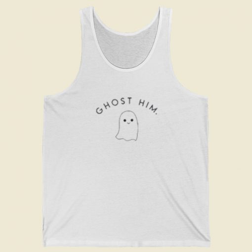 Funny Ghost Him Tank Top On Sale