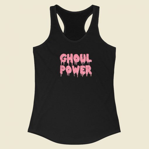 Ghoul Power Pink Racerback Tank Top On Sale