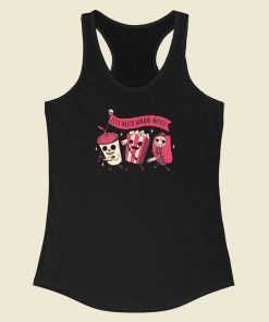 Lets Watch Horror Movies Racerback Tank Top On Sale