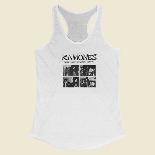 Ramones The Blitzkrieg Bop Racerback Tank Top On Sale