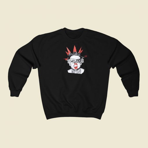 Yungblud Strawberry Lipstick Sweatshirts Style On Sale