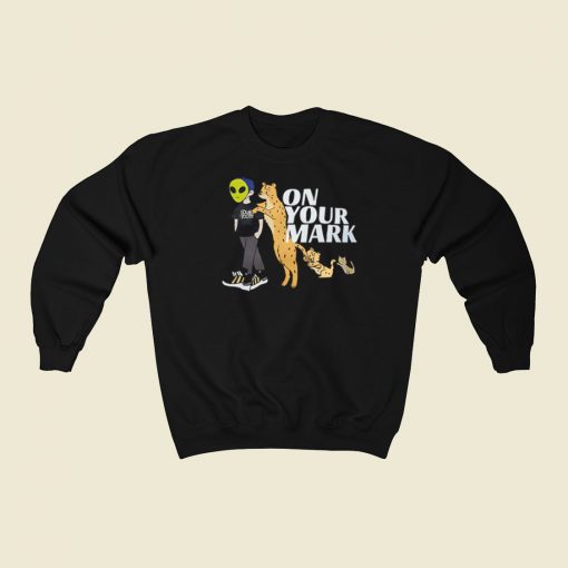 Alien And Panther On Your Mark Sweatshirts Style